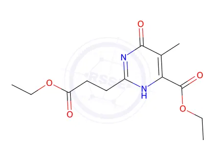 Chemical structure of Ethyl 2-(3-ethoxy-3-oxopropyl)-5-methyl-6-oxo-3,6-dihydropyrimidine-4-carboxylate