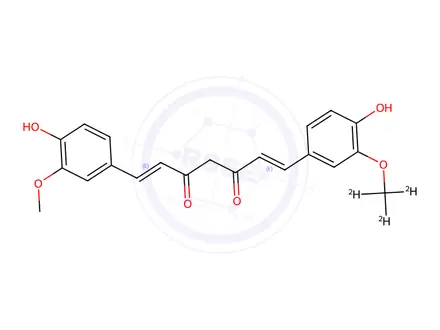 Chemical structure of Curcumin-d3