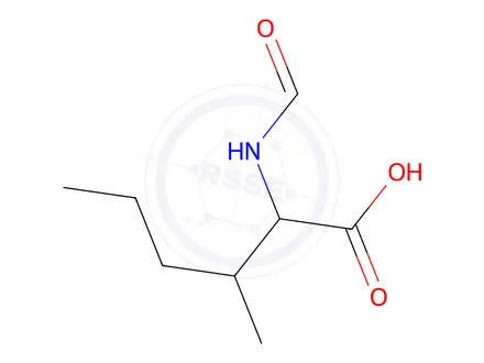 Chemical structure of 2-Formamido-3-methylhexanoic acid