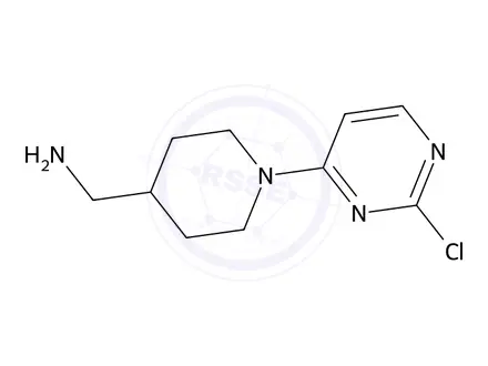 Chemical structure of (1-(2-Chloropyrimidin-4-yl)piperidin-4-yl)methanamine