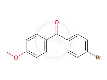 Chemical structure of 4-Bromo-4'-methoxybenzophenone