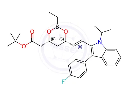 Chemical structure of Fluvastatin Ethyl Boronate Ester