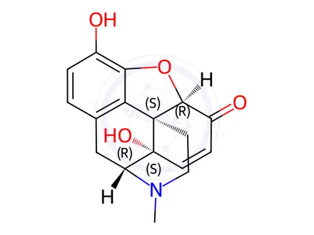 Chemical structure of 14-Hydroxymorphinone
