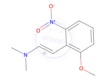 Chemical structure of (E)-2-(2-Methoxy-6-nitrophenyl)-N,N-dimethylethen-1-amine