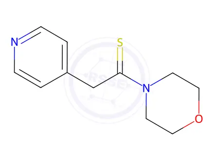 Chemical structure of 4-(4-PYRIDINETHIOACETYL)MORPHOLINE