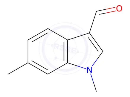 Chemical structure of 1,6-dimethyl-1H-indole-3-carbaldehyde