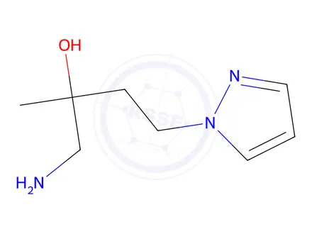Chemical structure of 1-Amino-2-methyl-4-(1h-pyrazol-1-yl)butan-2-ol