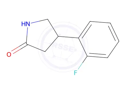 Chemical structure of 4-(2-fluorophenyl)pyrrolidin-2-one