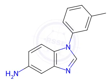 Chemical structure of 1-(3-Methylphenyl)-1H-benzimidazol-5-amine dihydrochloride