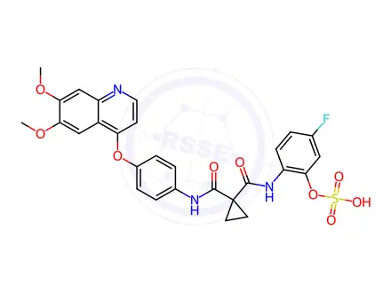 Chemical structure of Cabozantinib Hydrogen Sulfate