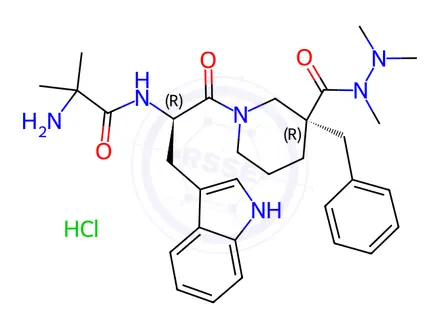 Chemical structure of Anamorelin Hydrochloride