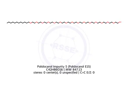 Chemical structure of Polidocanol Impurity 5 (Polidocanol E15)