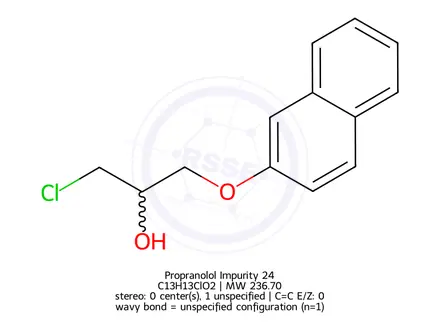 Chemical structure of Propranolol Impurity 24