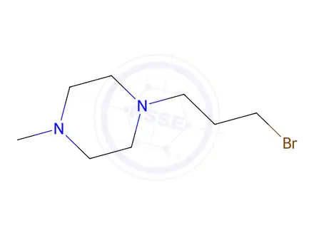 Chemical structure of 1-(3-bromopropyl)-4-methylpiperazine