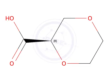 Chemical structure of (R)-1,4-Dioxane-2-carboxylic Acid