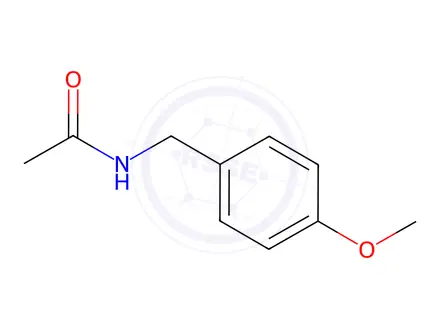 Chemical structure of N-[(4-methoxyphenyl)methyl]acetamide