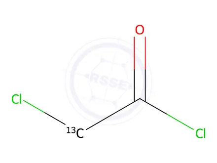 Chemical structure of 2-Chloro-acetyl-2-13C Chloride