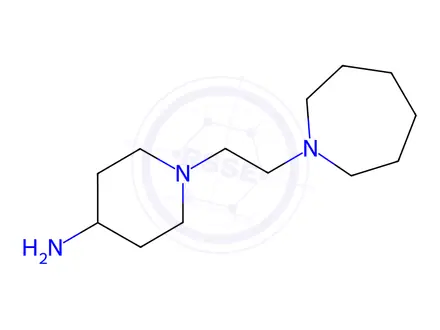 Chemical structure of 1-(2-(Azepan-1-yl)ethyl)piperidin-4-amine