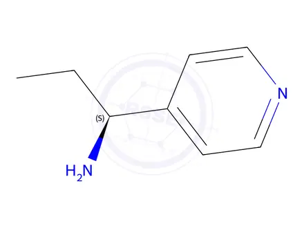 Chemical structure of (S)-1-(Pyridin-4-yl)propan-1-amine dihydrochloride