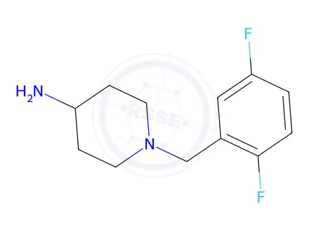 Chemical structure of 1-[(2,5-Difluorophenyl)methyl]piperidin-4-amine