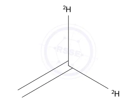 Chemical structure of Ethylene-1,1-d2 (gas)