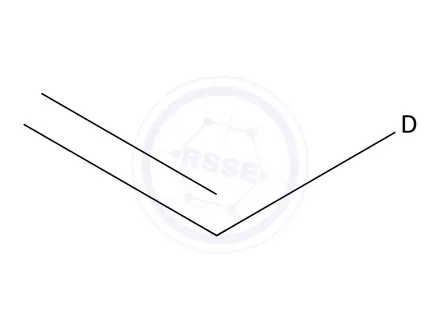 Chemical structure of Ethylene-d1 (gas)