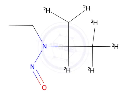 Chemical structure of N-​Ethyl ​N-​Nitroso 2-​Propanamine-d6