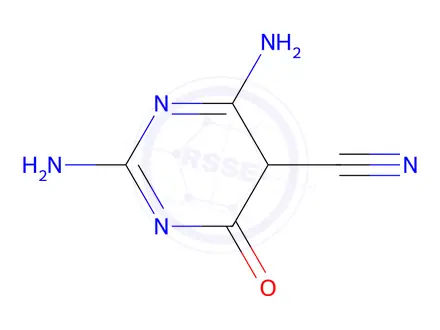 Chemical structure of 2,4-Diimino-6-oxohexahydropyrimidine-5-carbonitrile