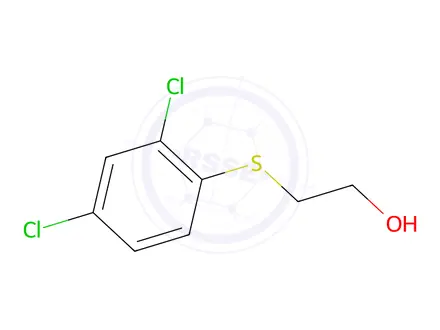 Chemical structure of 2-((2,4-Dichlorophenyl)thio)ethan-1-ol