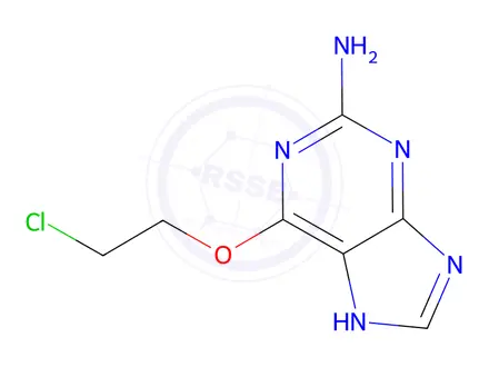 Chemical structure of O(6)-(2-chloroethyl)guanine