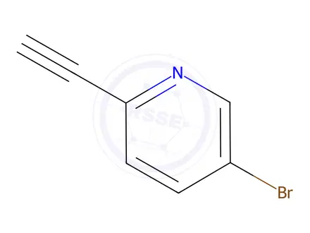 Chemical structure of 5-Bromo-2-ethynylpyridine