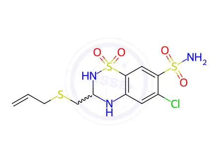 Chemical structure of Althiazide