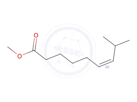 Chemical structure of (6Z)-8-Methyl-6-nonenoic Acid Methyl Ester