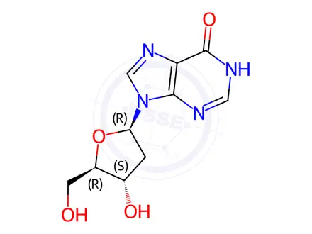 Chemical structure of 2'-Deoxyinosine