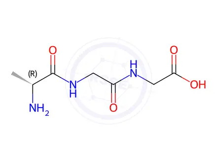 Chemical structure of D-Alanylglycylglycine