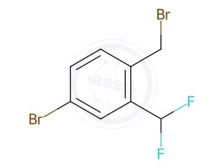 Chemical structure of 4-Bromo-2-(Difluoromethyl)benzyl bromide