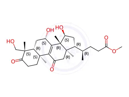 Chemical structure of Methyl lucidente G