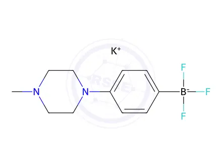 Chemical structure of Potassium trifluoro(4-(4-methylpiperazin-1-yl)phenyl)borate