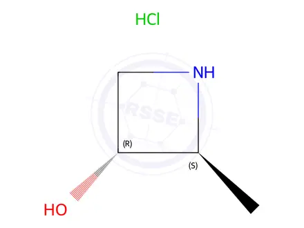 Chemical structure of trans-2-methylazetidin-3-ol;hydrochloride
