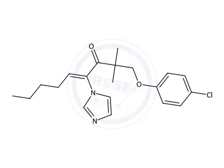 Chemical structure of 1-(4-Chlorophenoxy)-4-(1H-imidazol-1-yl)-2,2-dimethylnon-4-en-3-one