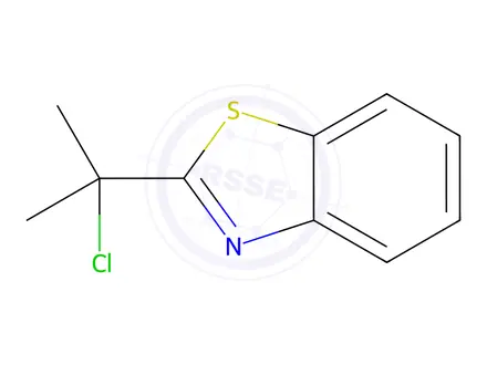Chemical structure of Benzothiazole, 2-(1-chloro-1-methylethyl)-(9CI)