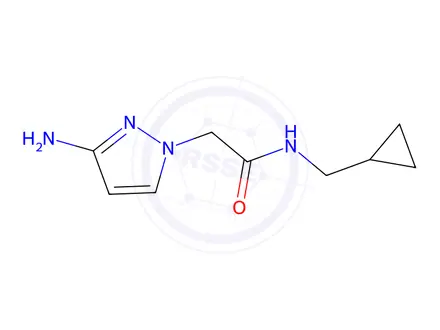 Chemical structure of 2-(3-Amino-1h-pyrazol-1-yl)-N-(cyclopropylmethyl)acetamide