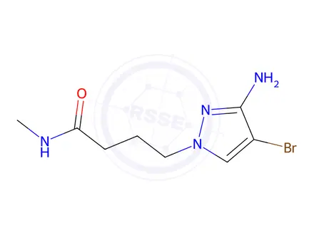 Chemical structure of 4-(3-Amino-4-bromo-1h-pyrazol-1-yl)-N-methylbutanamide