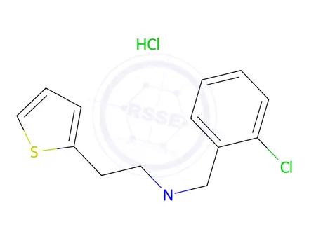 Chemical structure of N-[(2-Chlorophenyl)methyl]-N-methyl-2-thiopheneethanamine Hydrochloride