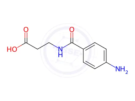 Chemical structure of N-(4-Aminobenzoyl)-b-alanine