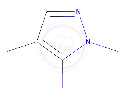 Chemical structure of 5-iodo-1,4-dimethyl-1H-pyrazole