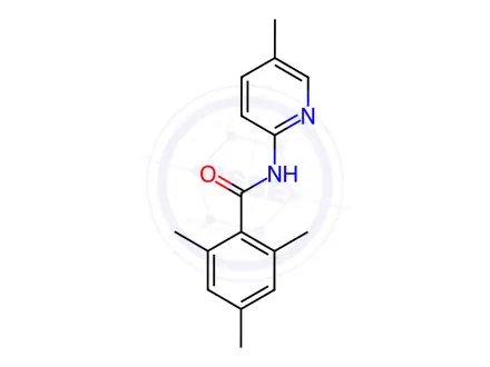 Chemical structure of Benzamide, 2,4,6-trimethyl-N-(5-methyl-2-pyridinyl)-(9CI)