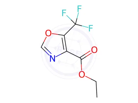 Chemical structure of Ethyl 5-(trifluoromethyl)oxazole-4-carboxylate