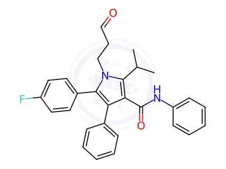 Chemical structure of Atorvastatin 3-Oxopropyl Impurity