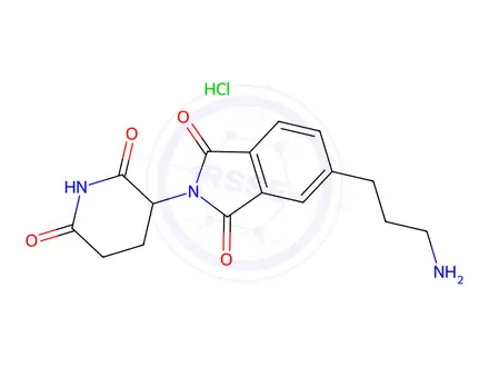 Chemical structure of Thalidomide-4-C3-NH2 (hydrochloride)